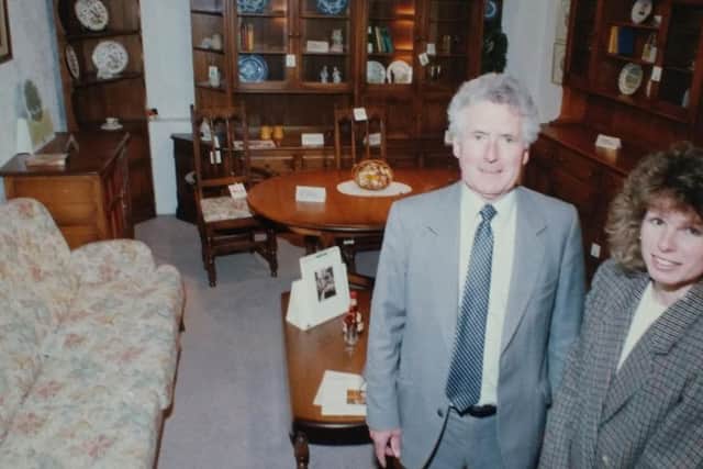 Michael Dryden and his daughter Sadie Hepburn in their Ercol department.