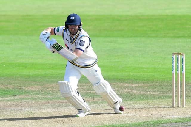 GOOD START: Yorkshire's Adam Lyth scored an impressive 81 at Trent Bridge on Saturday.
