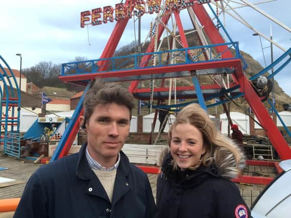 Dane and Cassie Crow at Luna Park, before the site was cleared.