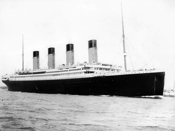The Titanic went down on 14 April 1912