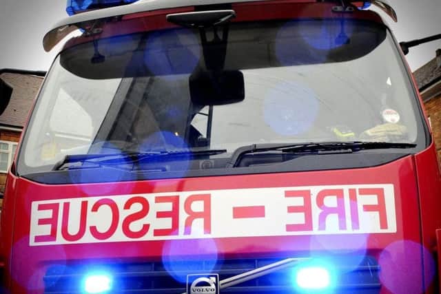 North Yorkshire Fire and Rescue crews were called at 12.10am
