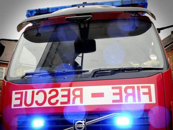 North Yorkshire Fire and Rescue crews were called at 12.10am