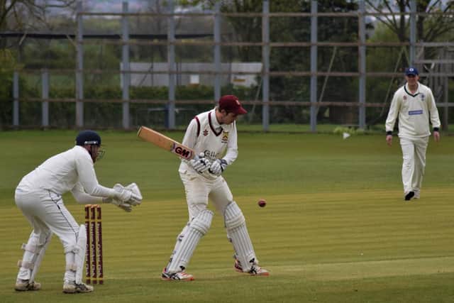 Kyle Outhart bats for Staxton