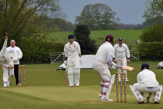 Nathan Robson bowls for Filey