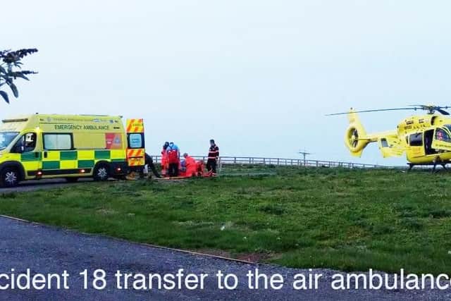 Transfer to the Yorkshire Air Ambulance