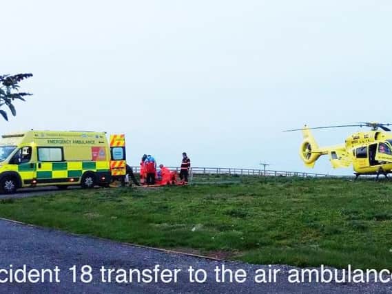 Transfer to the Yorkshire Air Ambulance