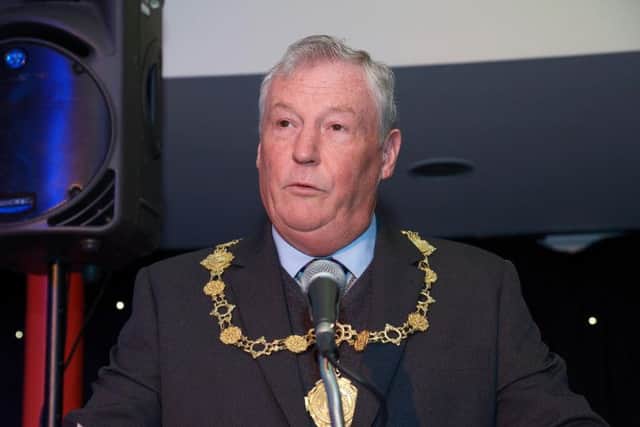 Tom Fox pictured in 2016, when he was mayor.