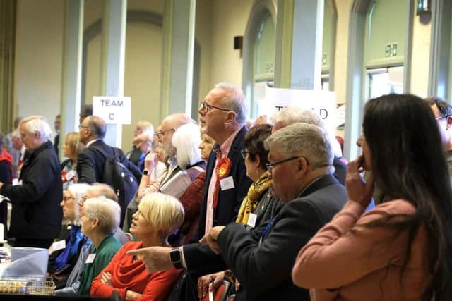 Anxious faces at the count