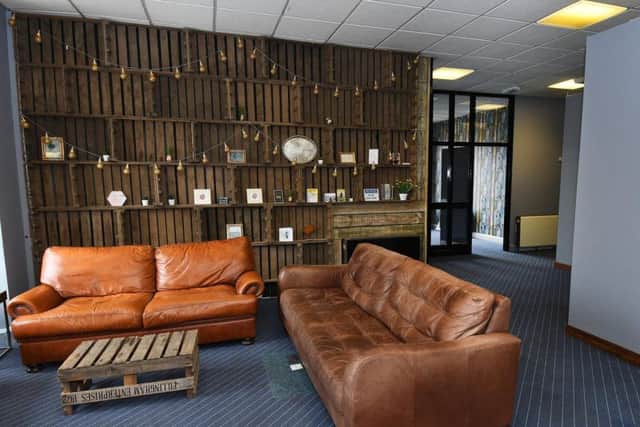 The reception area at Bridlington Escape.