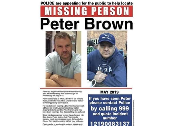 Posters have been circulated across Scarborough and Whitby