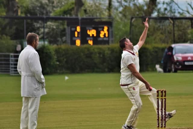 Andrew Holtby (above) took 5-11 in Staxtons nine-wicket win over Ganton. PICTURES BY SIMON DOBSON