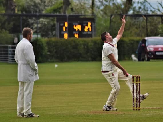 Andrew Holtby (above) took 5-11 in Staxtons nine-wicket win over Ganton. PICTURES BY SIMON DOBSON
