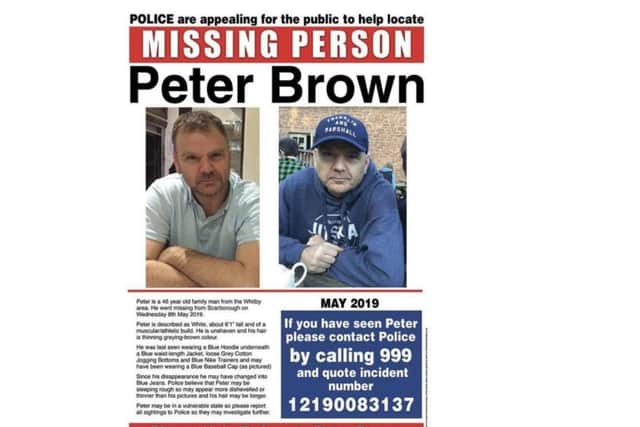 Posters have been circulated across Scarborough and Whitby