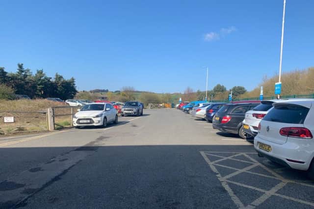Seamer station car park.