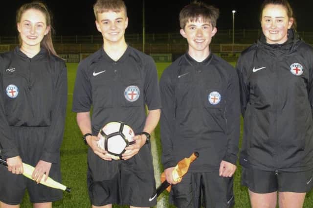 Tom Shepherdson, second left