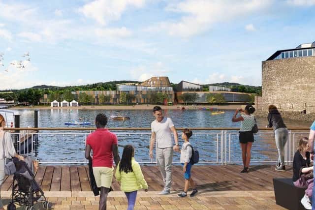 Artist's impression of the plan at Balloch in Scotland