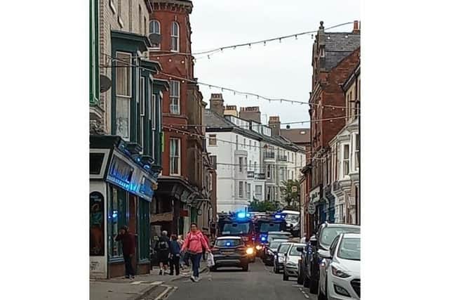 North Yorkshire Fire and Rescue were called to the incident yesterday afternoon