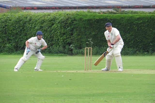 Ravenscar 2nds' John Morrison in batting action at Wykeham 3rds