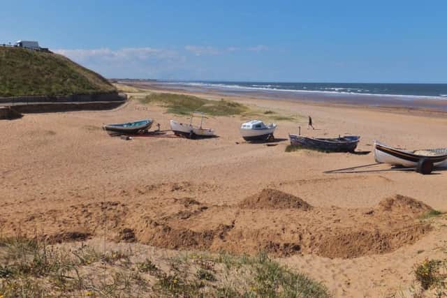 Marske beach.
