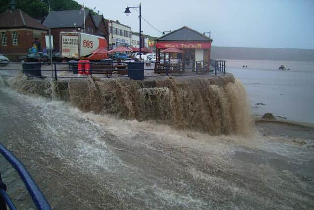 Filey floods in 2002. PIC: Mike Cockerill