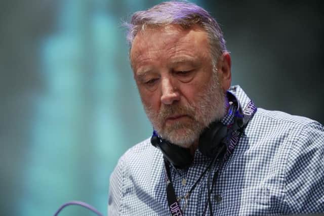 Peter Hook at the mixing desk.
Photo courtesy of Cuffe & Taylor