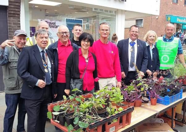 The Rotary Club of Scarborough Cavaliers plant stall at last years Community Fair.