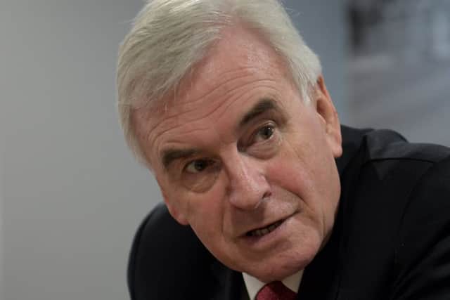Shadow chancellor John McDonnell - Photo Neil Cross