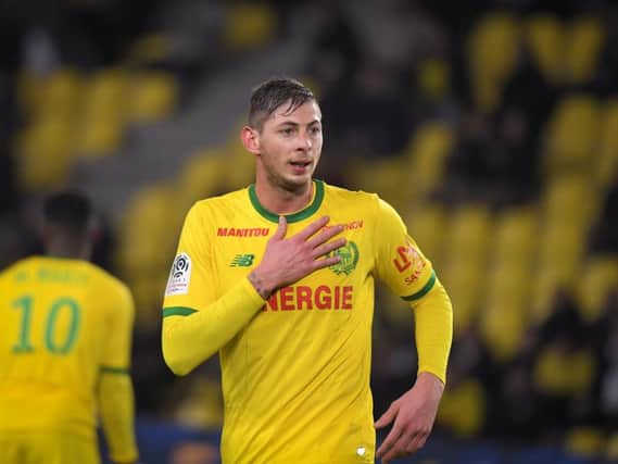A North Yorkshire man has been arrested on suspicion of manslaughter in relation to the death of footballer Emiliano Sala. PIC: LOIC VENANCE/AFP/Getty Images