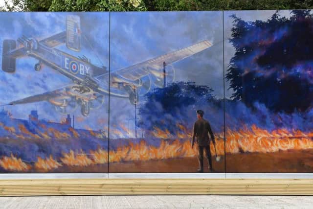The new memorial near Church Lane.