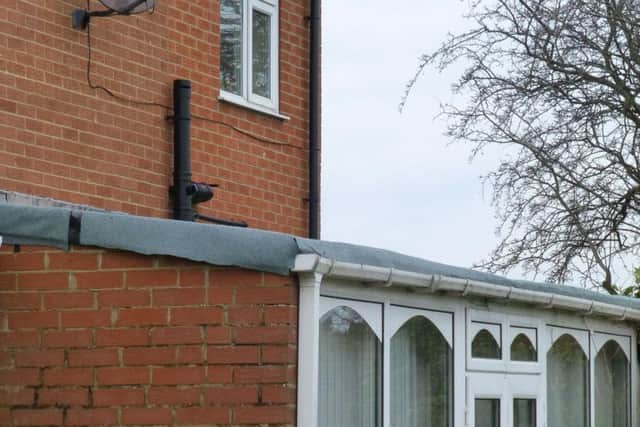 A conservatory in Scarborough which Patrick Dunne carried unnecessary work on.