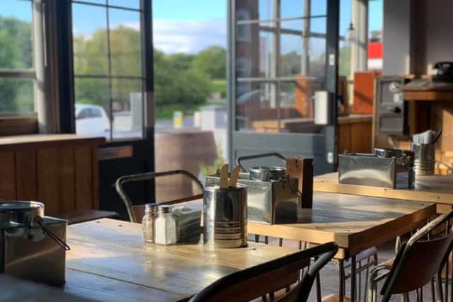 The cafe serves an extensive breakfast, lunch and dinner menu as well as hot drinks and cakes.
