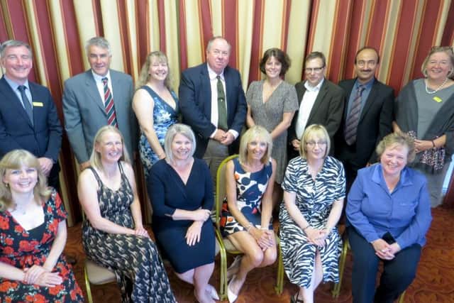 Proud NHS staff celebrate long service at the Scarborough Spa event.