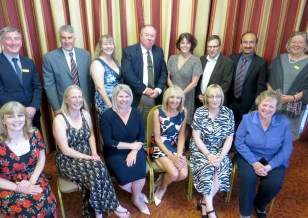 Proud NHS staff celebrate long service at the Scarborough Spa event.