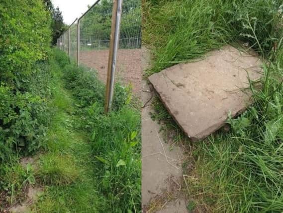 Work has since been carried out by Barratt Developments to tidy up the footpath