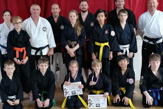 The Rising Sun School of Wado Ryu Karate trains at St Saviours Church Hall.