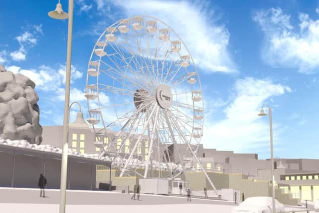 An artist's impression on the new big wheel.