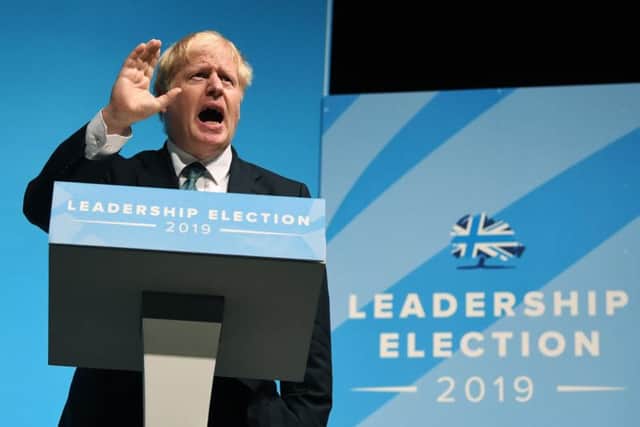Tory leadership hopeful Boris Johnson