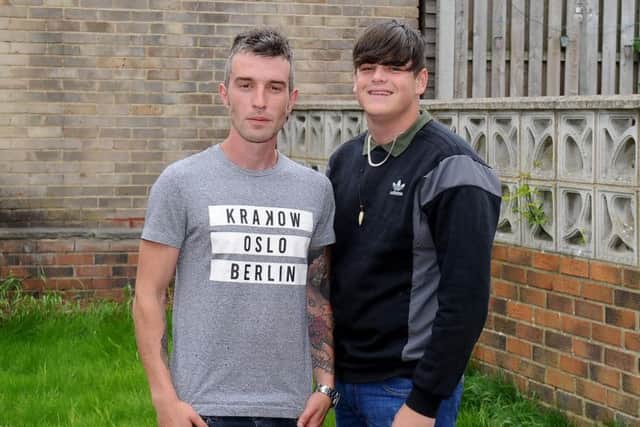 Joe Brook, 28, and Dylan Foster, 18, from Leeds have been praised by police for saving a man from drowning in Scarborough.
