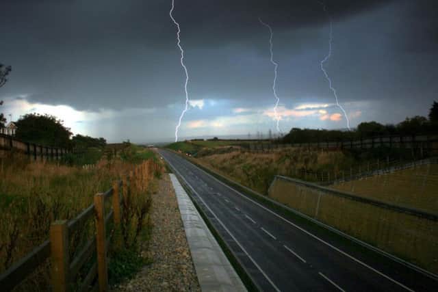 A yellow weather warning for thunderstorms has been issued for Scarborough.