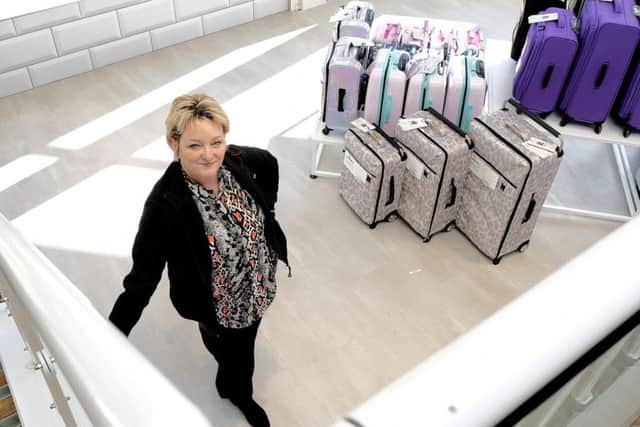 Manager Bev Nunns in the part of the store where the cafe will be sited