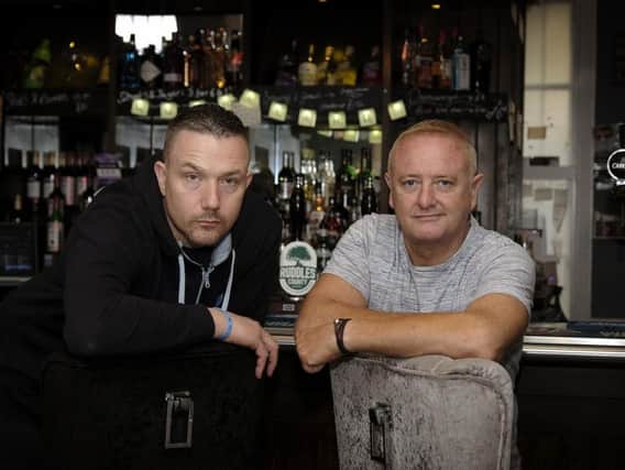 Pub landlords Danny Smith and Tony Snow.