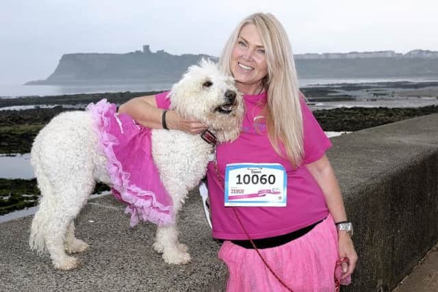 Dawn Pickburn and Dotty ahead of the race. PIC: Richard Ponter