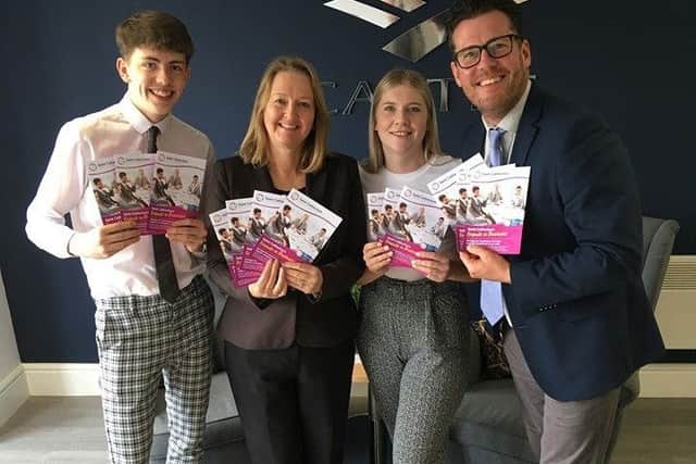 Pictured left to right are Joe Huntley, Suzanne Burnett, Becky Rowley and Eamonn Byrne of Castle Employment Group.