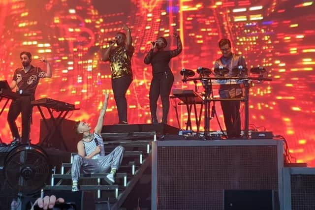 Years & Years on stage at Scarborough Open Air Theatre. Photo: Louise Perrin