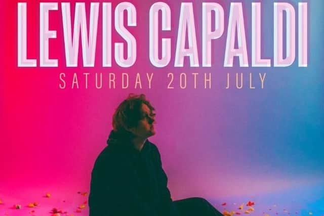 Lewis Capaldi. Image courtesy of Scarborough Open Air Theatre