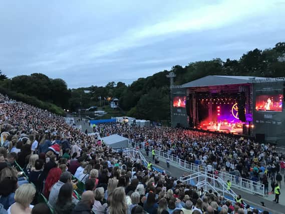 Jess Glynne at Scarborough Open Air Theatre. Photo by Steve Bambridge