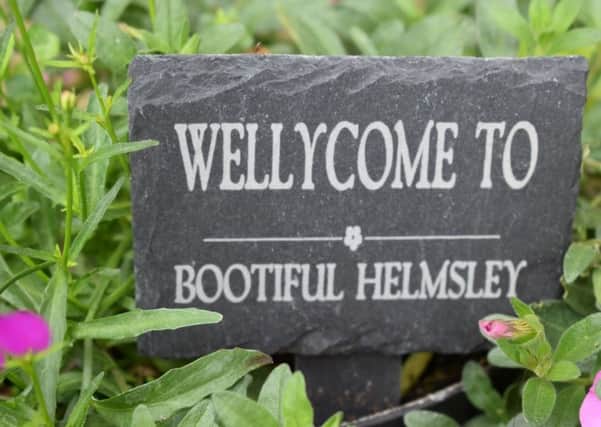 A sign in the Wellies at Helmsley Outdoors.