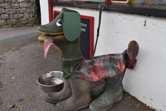 The Fabulous Meat and Fish Company got creative with a Welly dog.