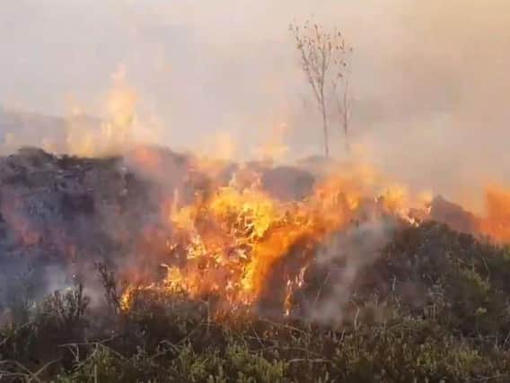 Moorland fires can get out of control really quickly