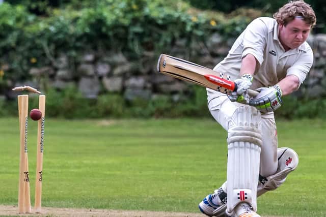 A Grosmont batsman is bowled. Picture by Brian Murfield.